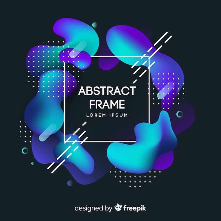 Vector Gratis bingkai abstrak memphis