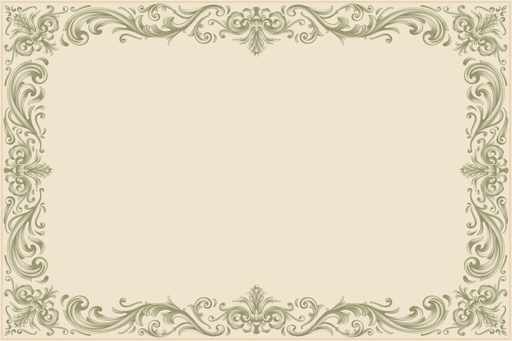 Vector Gratis bingkai batas diploma digambar tangan