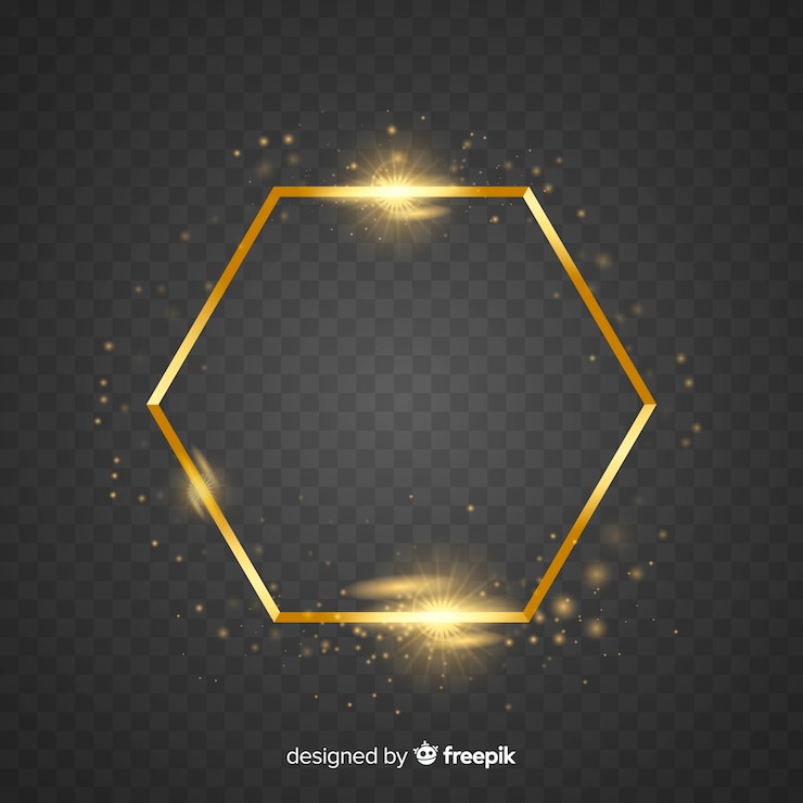 Vector Gratis bingkai emas realistik