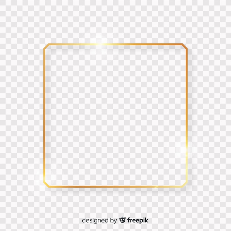 Vector Gratis bingkai emas realistis persegi