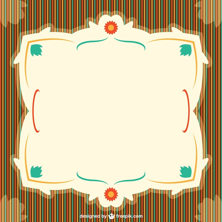 Vector Gratis bingkai retro