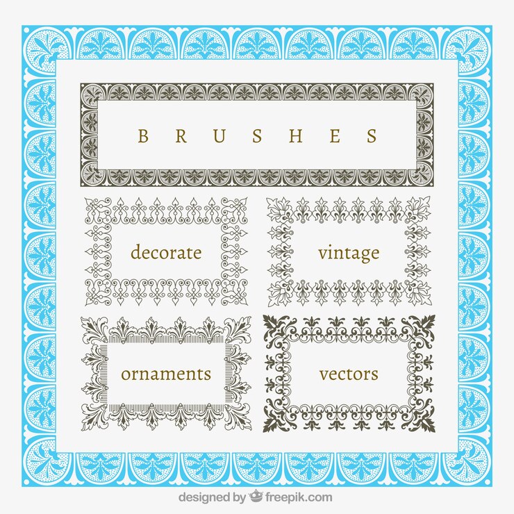 Vector Gratis bingkai vintage ornamental
