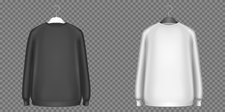 Vector Gratis black and white sweatshirts, longsleeves shirts