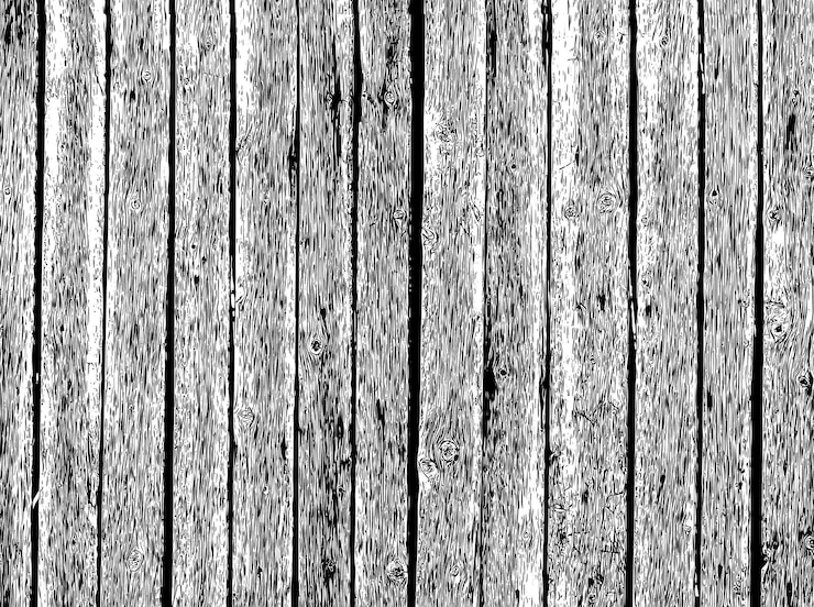 Vector Gratis black and white wooden plank texture