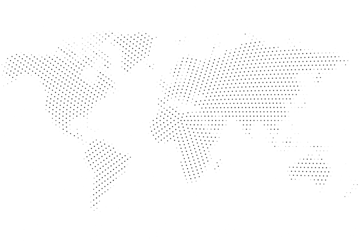 Vector Gratis black and white world map halftone pattern texture background