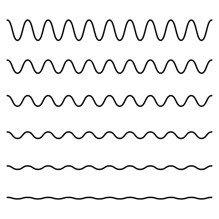 Vector Gratis black curly divider lines