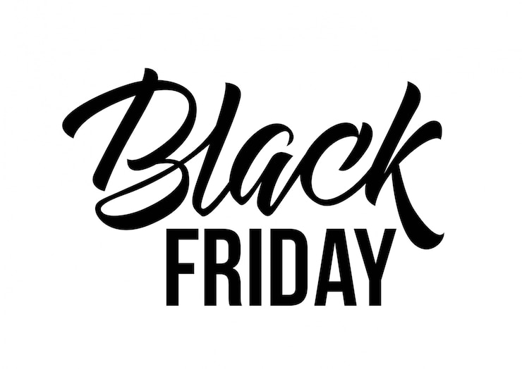Vector Gratis black friday lettering
