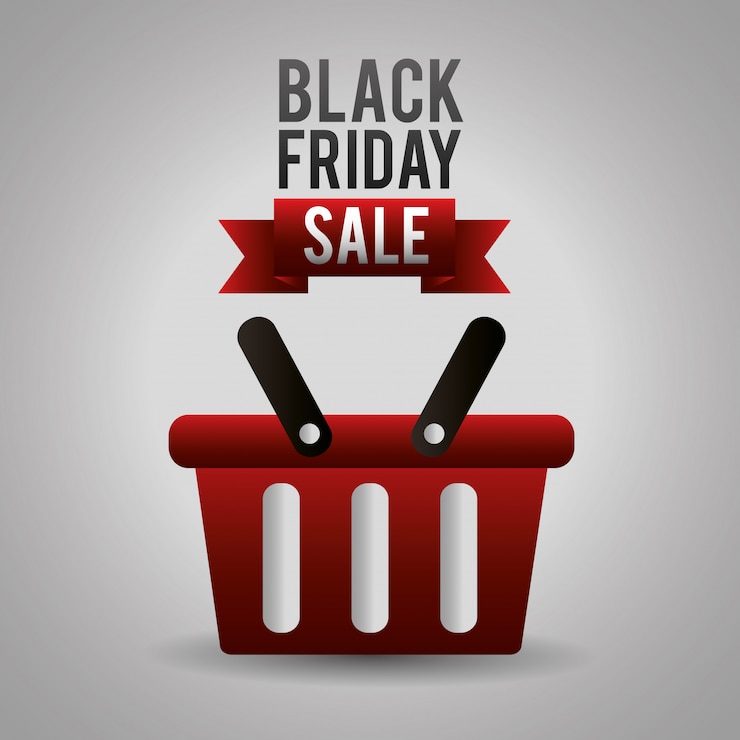 Vector Gratis black friday shopping sales