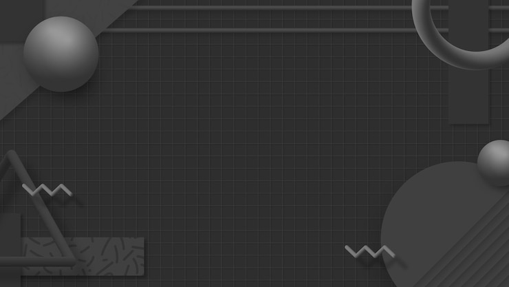 Vector Gratis black geometric memphis social banner vector