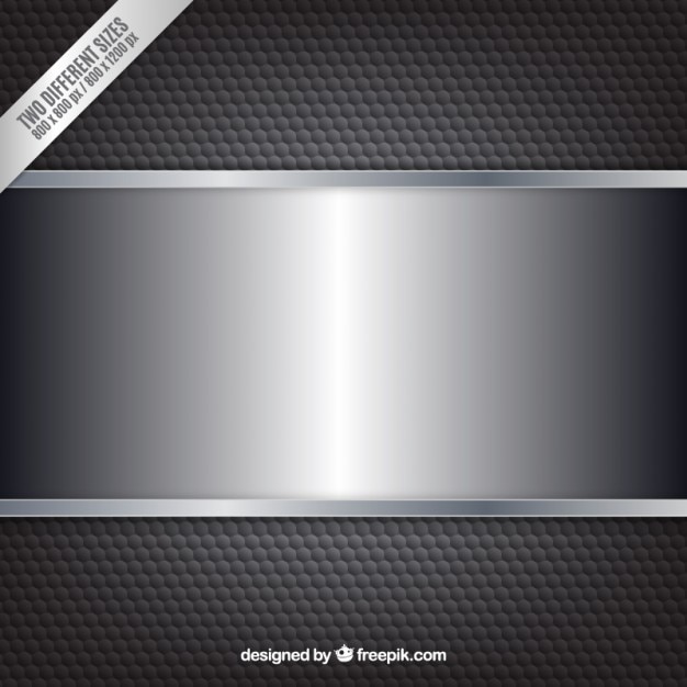 Vector Gratis black metalic background with banner