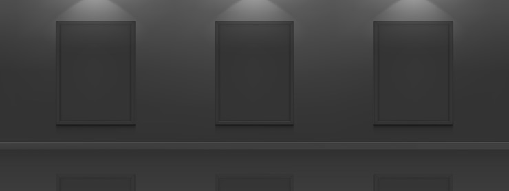 Vector Gratis black movie posters  . white picture frames