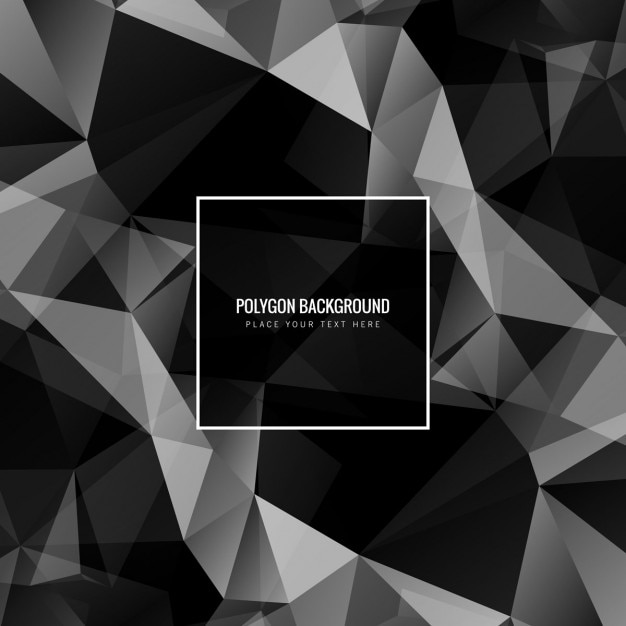black polygonal background