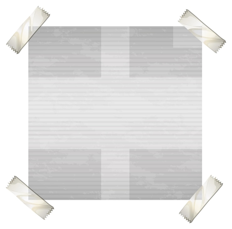 Vector Gratis blank paper with tape corners