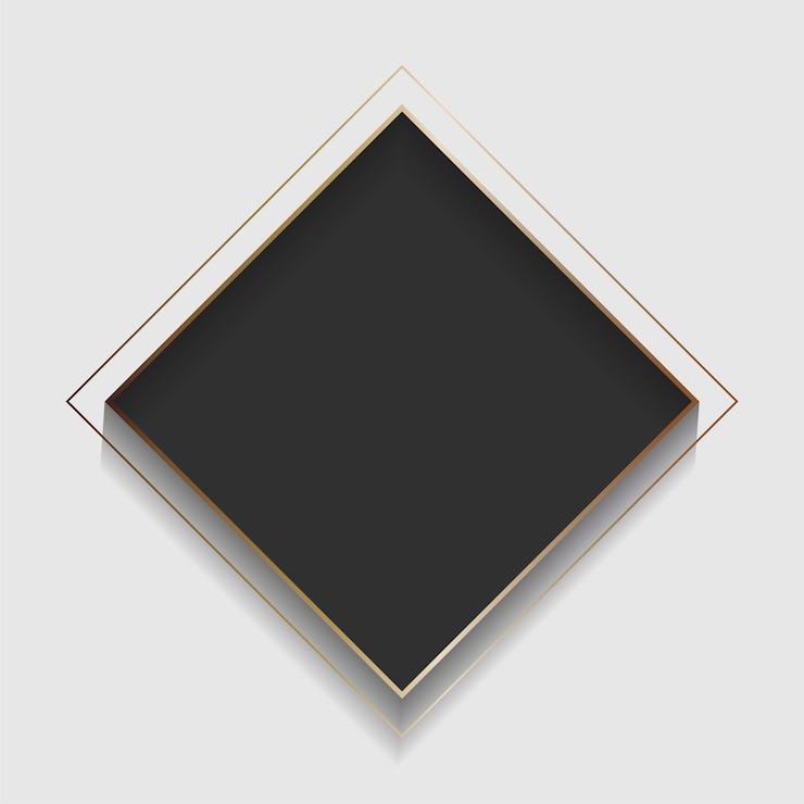 Vector Gratis blank square black abstract frame