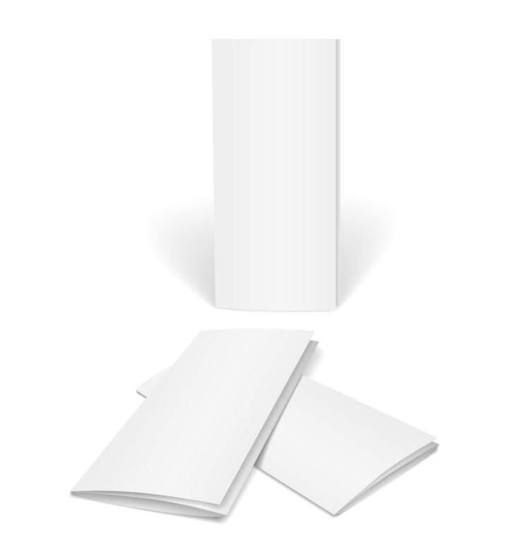 Vector Gratis blank vector brochure on white isolated