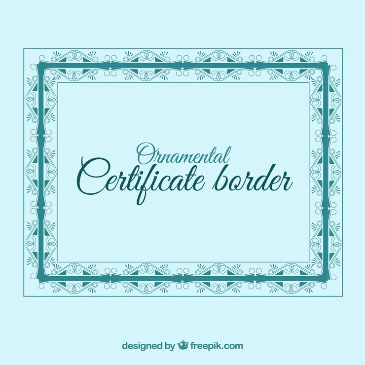 Vector Gratis blue certificate frame