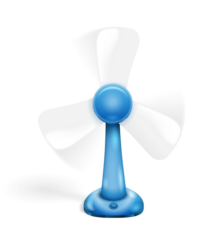 Vector Gratis blue fan isolated