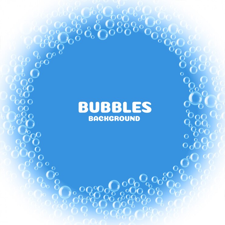 Vector Gratis blue soap or water bubbles background