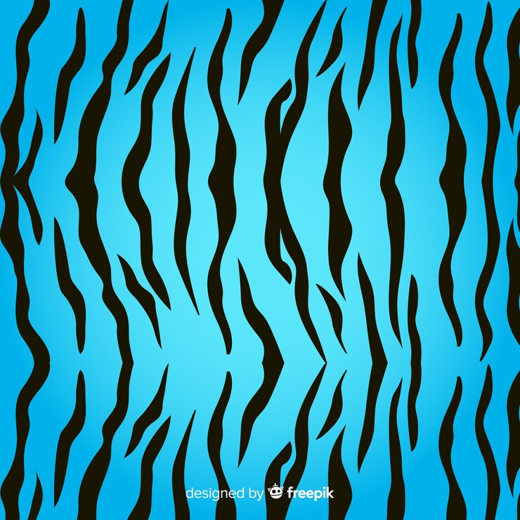 Vector Gratis blue tiger stripes background