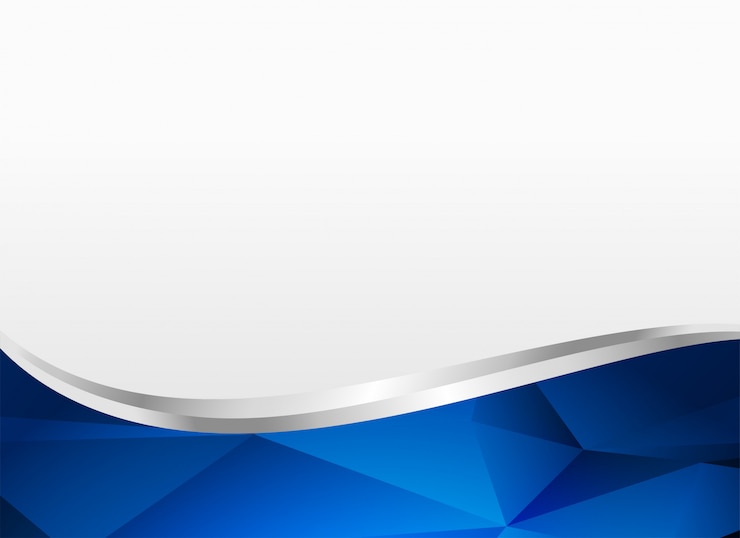 Vector Gratis blue wavy shape background layout
