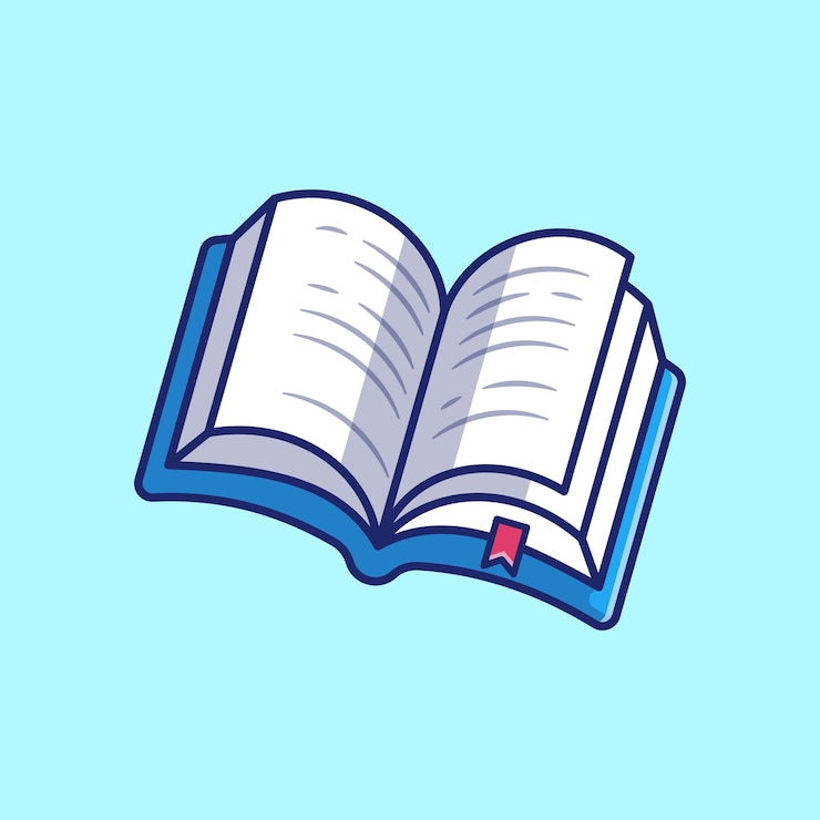 Vector Gratis book floating cartoon vector icon illustration education object icon isolated flat vector