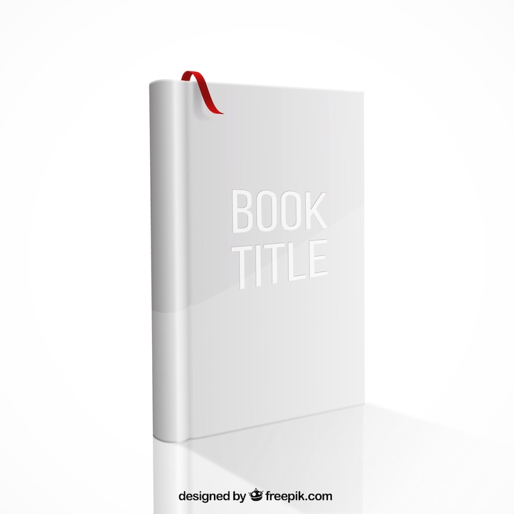 Vector Gratis book mockup with red ribbon
