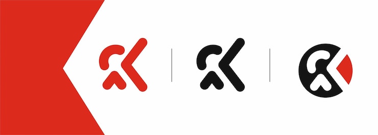 Vector Gratis branding identity corporate vector logo k design