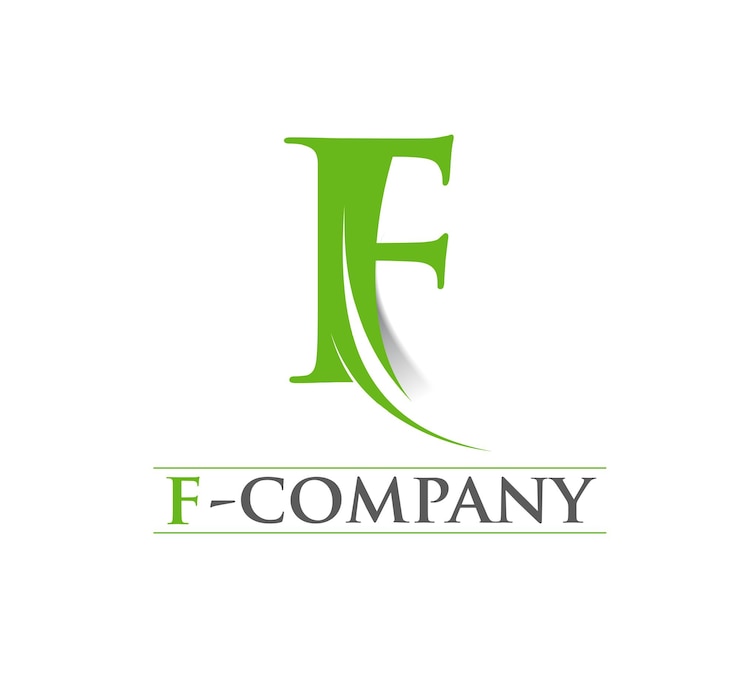 Vector Gratis branding identity corporate vector logo letter f design