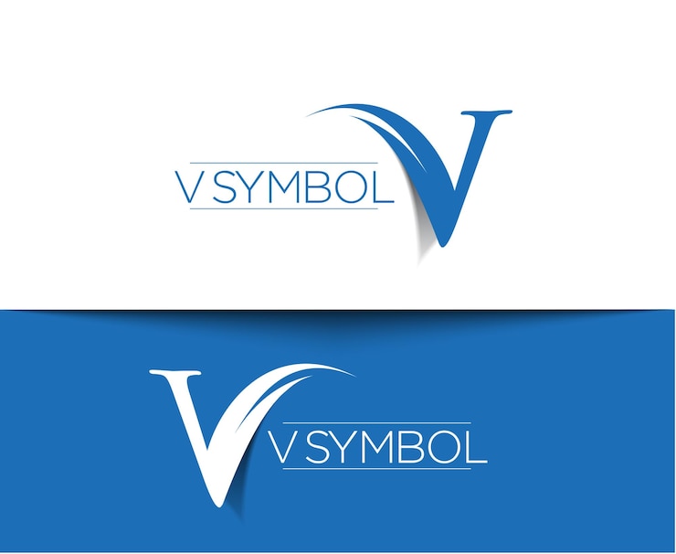 Vector Gratis branding identity corporate vector logo letter v design