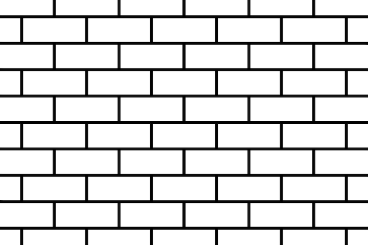 Vector Gratis brick wall doodle style