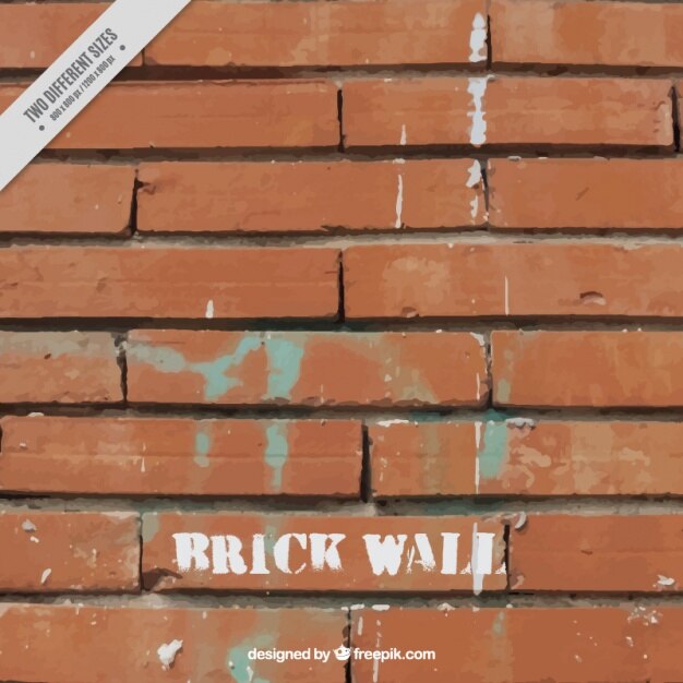 Vector Gratis brick wall with stains