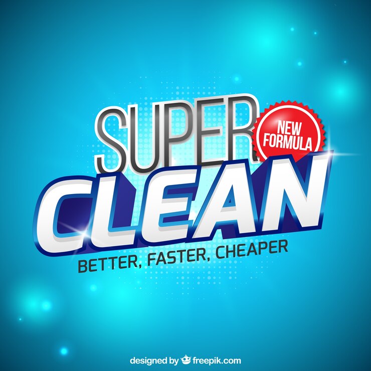 Vector Gratis bright blue background of detergent
