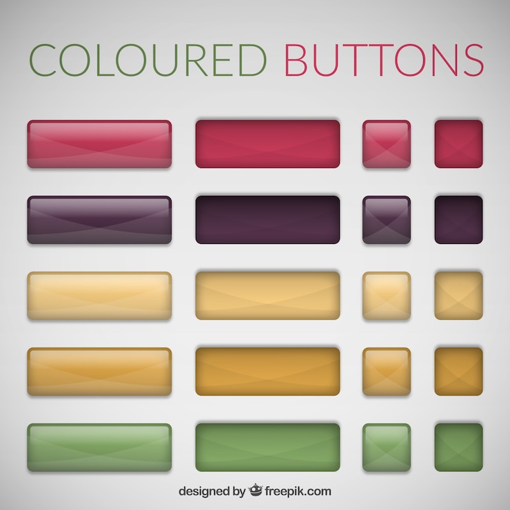 Vector Gratis bright buttons for web