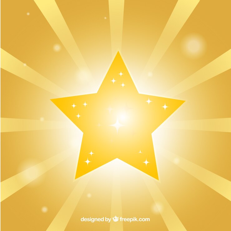 Vector Gratis bright golden star background