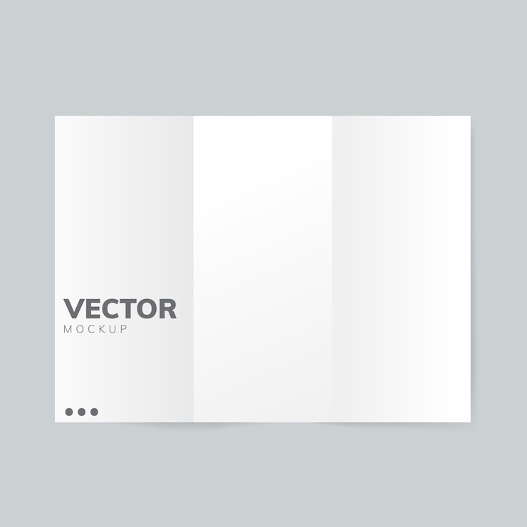 Vector Gratis brochure design template mockup vector