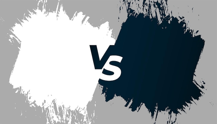 Vector Gratis brush stoke style versus vs screen banner for duel combat