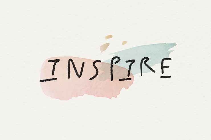 Vector Gratis brush stroke inspire text vector