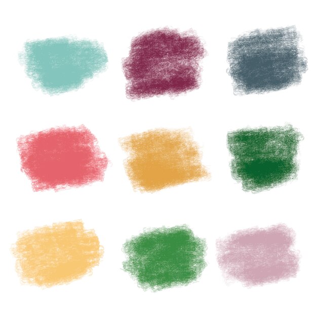 Brush stroke textures in vivid colors