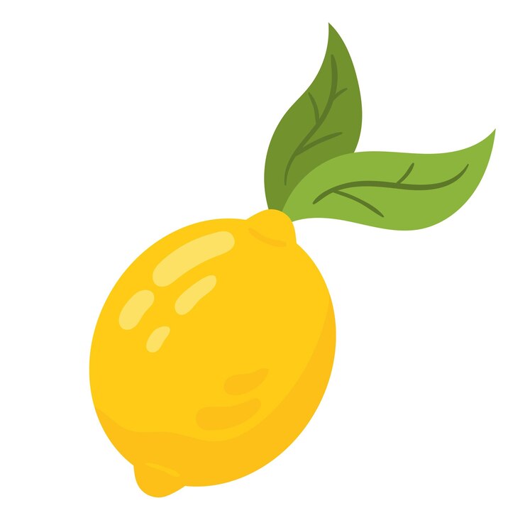 Vector Gratis buah lemon segar yang sehat