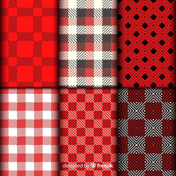 Vector Gratis buffalo pattern collection realistic