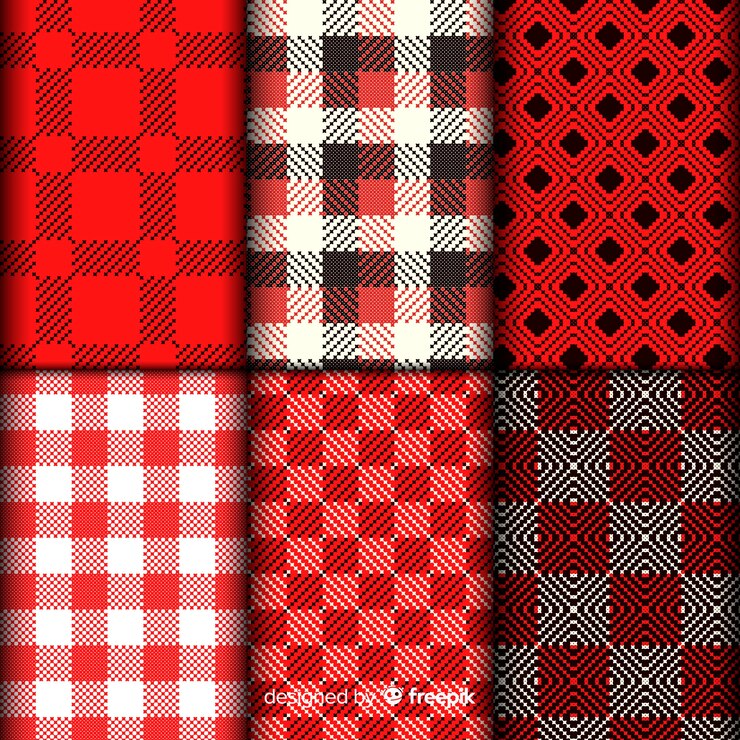Vector Gratis buffalo pattern collection realistic