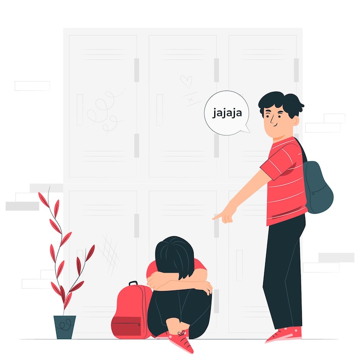 Vector Gratis bullying concept illustration