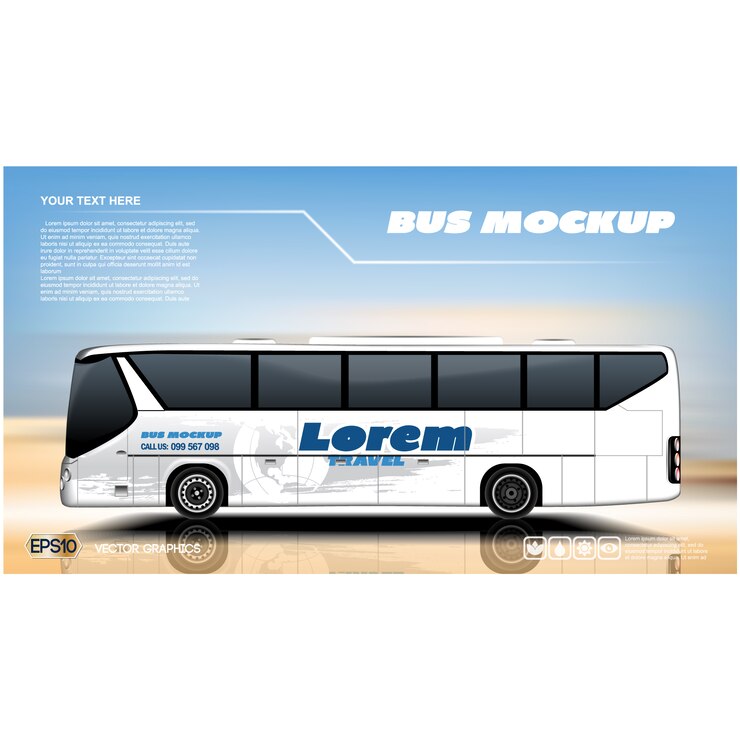 Vector Gratis bus background design