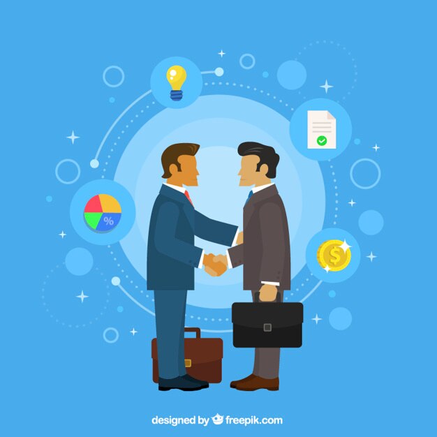Vector Gratis business agreement background