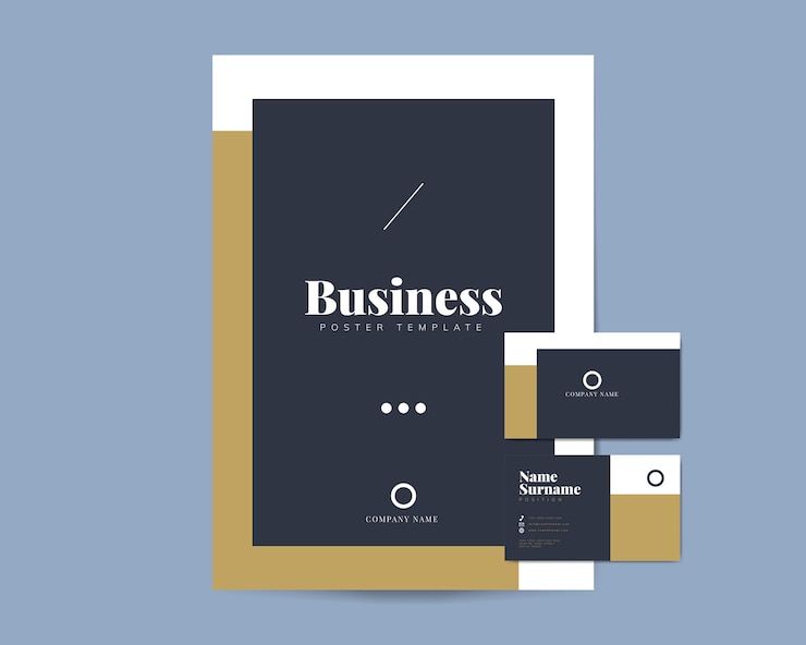 Vector Gratis business brochure and name card templates