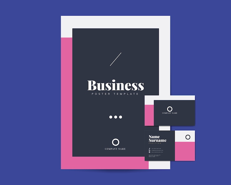 Vector Gratis business brochure and name card templates