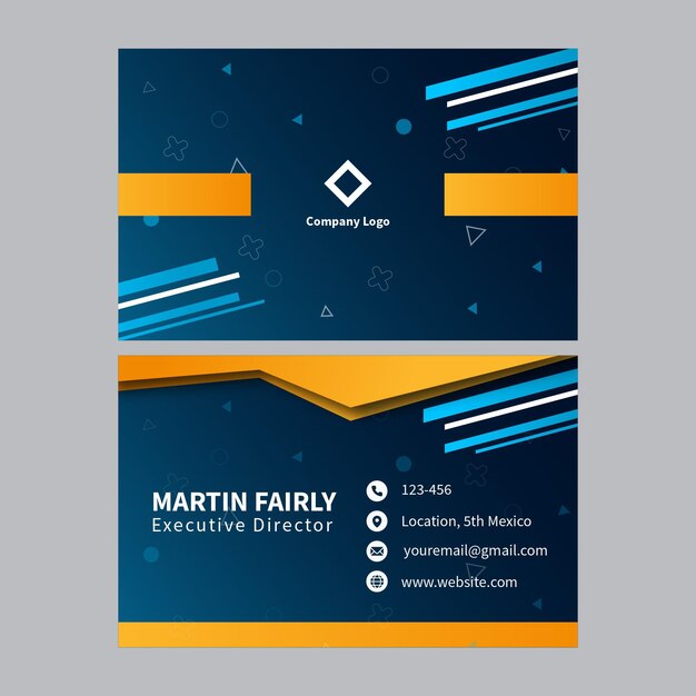 Business card double sided