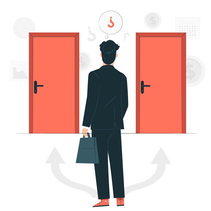 Vector Gratis business decisions concept illustration