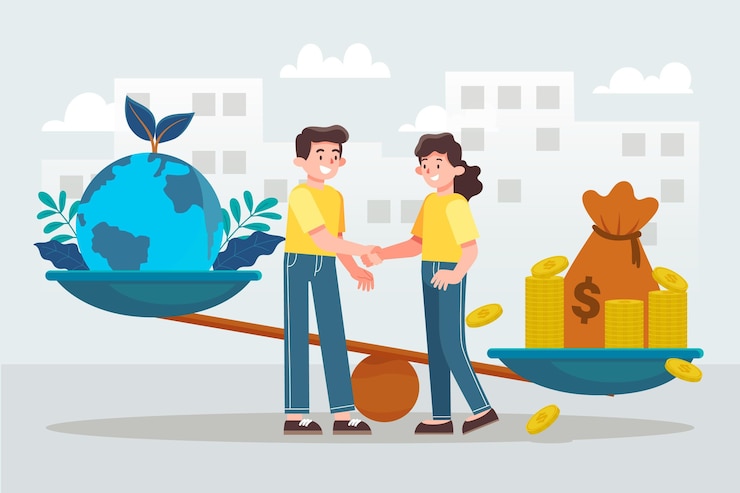 Vector Gratis business ethics concept illustration