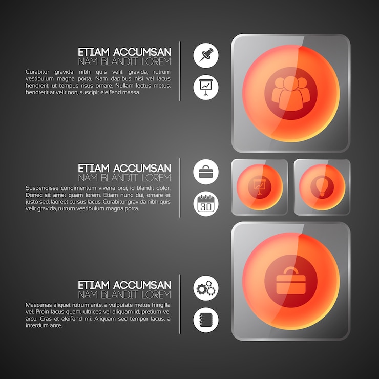 Vector Gratis business infographic template with three steps